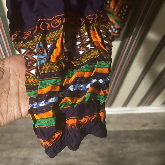 Tribal, multicolor, hippie pants - Picture 3 of 4